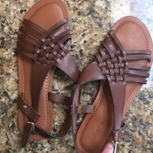 Brown sandles